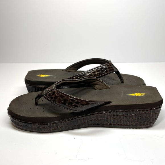 Volatile Sandals Women’s Size 10 Brown Mini Croc - Picture 6 of 8